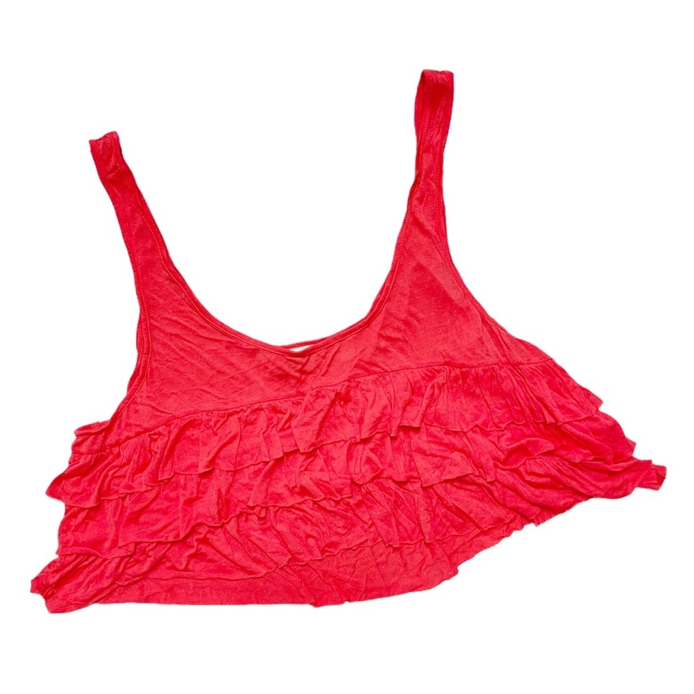 Free People Beach Ruffle Tiered Crop Top Size XS